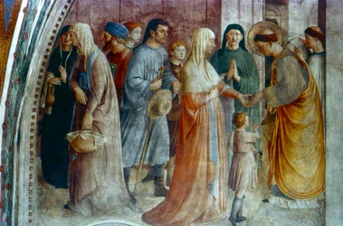 St Stephen Distributing Alms, midten af det 15. århundrede
