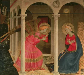 Bebudelsen (tempera på panel) (se også 43914)