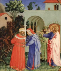 Apostlen Sankt Jakob den Store befrier magikeren Hermogenes