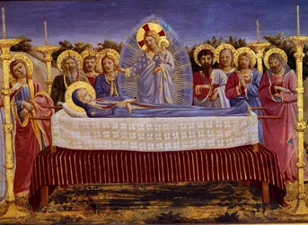The Death of the Virgin, detalje, c.1435 tempera på paneldetalje af 78968
