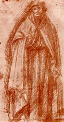 Undersøgelse af figuren af en apostel, 1913.