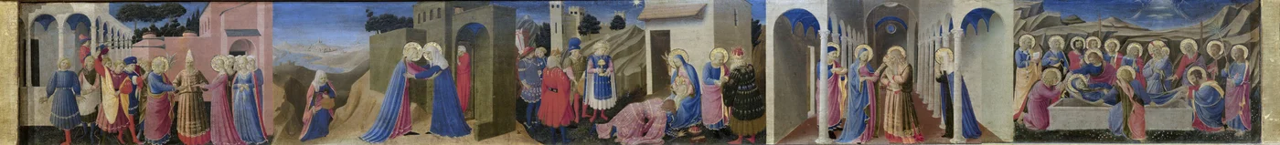 Predella af altertavlen Bebudelsen, ca. 1433-1434.