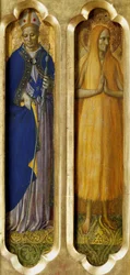 Hellige Ludvig af Toulouse og Maria af Egypten Fra Perugia-altertavlen, ca 1437.