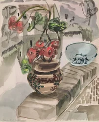 River Garden (akvarel på papir)