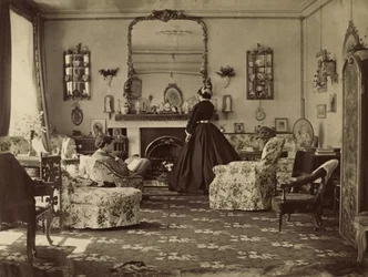 Rummets indre, ca. 1862.