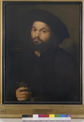 Portræt af en mand, ca. 1520 (olie på lærred)