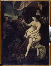 ""Susanna og de ældste"" (Susanna og de ældste) Maleri af Francesco Albani dit l