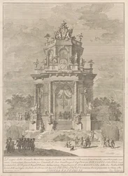 The Seconda Macchina for the Chinea of 1782: A Countryside Festival at Night, 1782.