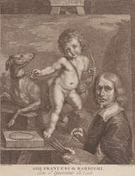 Guercino Selvportræt, 1790-99.