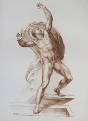 Mandsfigur kopieret fra Michelangelos 