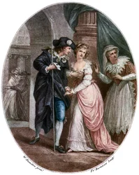 Scene fra Shakespeares Romeo og Julie