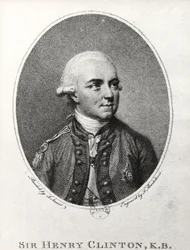 Sir Henry Clinton (1730-95) (gravering) (s/h foto)
