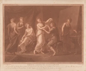Zeuxis komponerer billedet af Juno