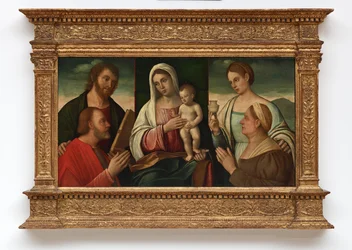 Madonna og barn med hellige og donorer