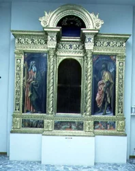 Sakramenternes Tabernakel, ca. 1484-6 (tempera på panel) (se også 94758-9)