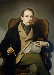 Selvportræt af Francis Coghetti (1802-1875)