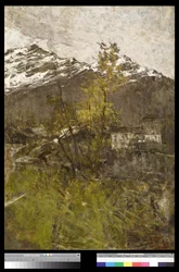 Første sne eller landskab, 1889