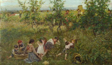 Druehøsten (olie på lærred)