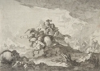 Cavalry Charge, midten til slutningen af det 18. århundrede.