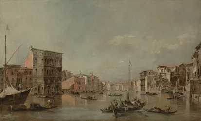 Canal Grande i Venedig med Palazzo Bembo, ca. 1768