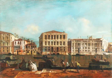 Venedig: Canal Grande med Palazzo Pesaro