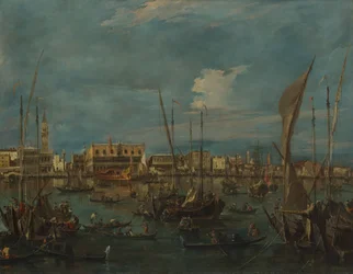 Venedig fra San Marco-bassinet, ca. 1765.