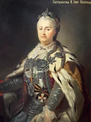 Portræt af Katarina II, også kendt som Katarina den Store (Stettin