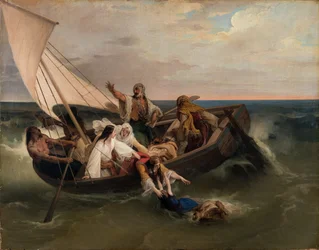 Båd med græske flygtninge, 1834.