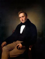 Italiensk: Portræt af Alessandro Manzoni Portræt af Alessandro Manzoni