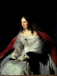 Portræt af Sarah Louise Strachan (1818-1881), prinsesse af Sant
