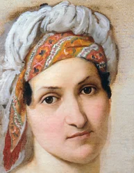 Portræt af hustru Vincenza Scaccia, af Francesco Hayez (1791-1882)