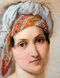 Portræt af hans kone Vincenza Scaccia, 1816.