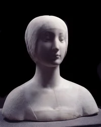 Buste af en ung kvinde ved navn Beatrice d