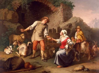 Country scene, af Francesco Londonio (1723-1783)