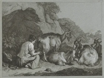 Hyrdinde med flok geder Hyrdescener (serietitel)