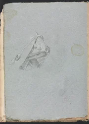 Verona Skitsebog: Draperistudie side 10, 1760.