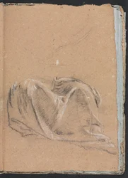 Verona Skitsebog: Draperistudie side 35, 1760.