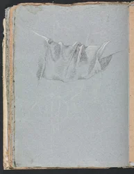 Verona Skitsebog: Draperistudie side 48, 1760.