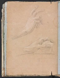 Verona Skitsebog: Hænder side 92, 1760.
