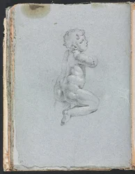 Verona Skitsebog: Putto i profil (side 64)