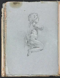 Verona Skitsebog: Putto på profilside 64, 1760.