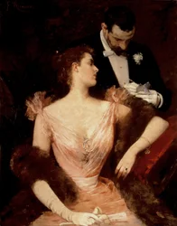 Invitation til vals, omkring 1894 (olie)