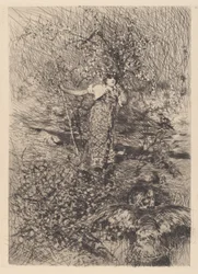 Tyrkiernes vogter [Gardeuse de dindons]