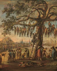 "The Miseries of War: The Hanged men" af Francesco Simonini, detaljer