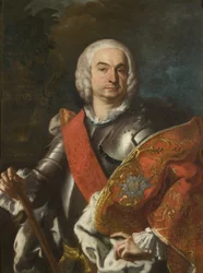 En Ridder af Sankt Januarius-ordenen, ca. 1740 (olie på lærred)