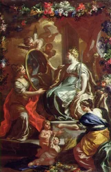 Allegori om en herlig regeringstid, ca. 1730