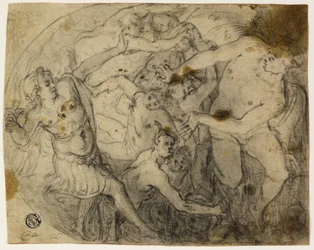 Undersøgelse for Saint Michael Casting Out Lucifer