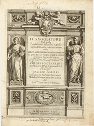 Frontispice af "The Assayer" af Galileo Galilei, 1623