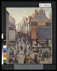Rue Mouffetard (olie på lærred)