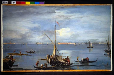 En udsigt i den venetianske lagune